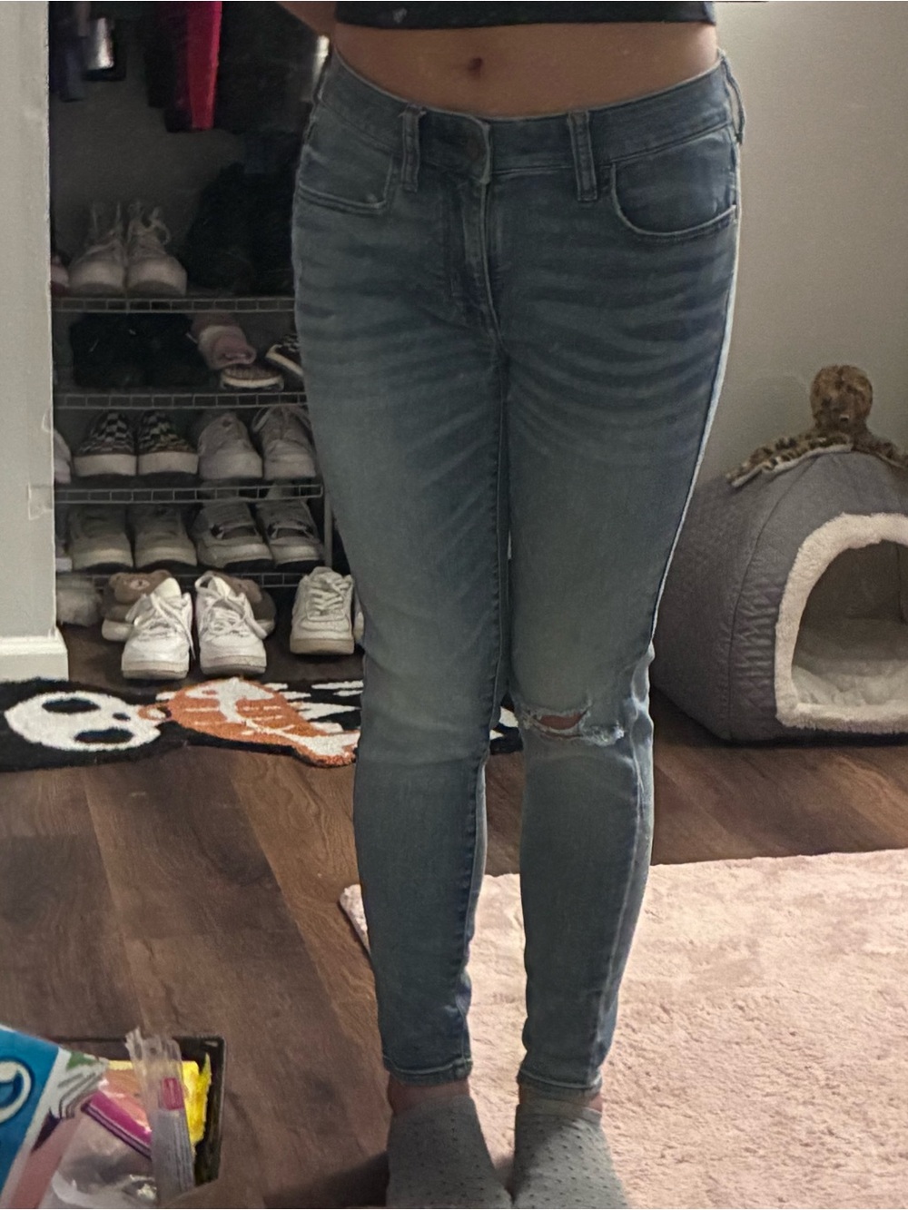 American Eagle Outfitters Light Blue Skinny Jeans